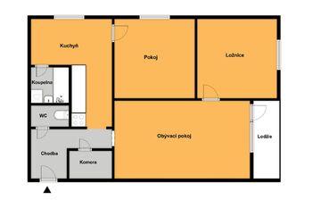 Pronájem bytu 3+1 v osobním vlastnictví 69 m², Tábor