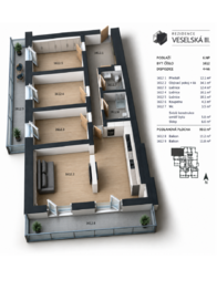 Pronájem bytu 4+kk v osobním vlastnictví 93 m², Praha 9 - Letňany