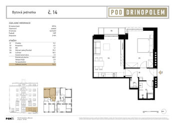 Prodej bytu 2+kk v osobním vlastnictví 48 m², Praha 6 - Břevnov