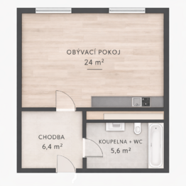Pronájem bytu 1+kk v družstevním vlastnictví 36 m², Svitavy