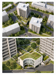 Vizualizace dle technického projektu. - Prodej pozemku 260 m², Praha 3 - Strašnice