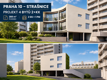 Vizualizace dle technického projektu. - Prodej pozemku 260 m², Praha 3 - Strašnice 