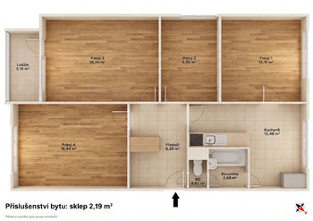 Prodej bytu 4+1 v osobním vlastnictví 78 m², Karlovy Vary