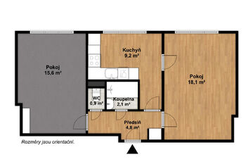 Pronájem bytu 2+1 v osobním vlastnictví 51 m², Praha 3 - Žižkov