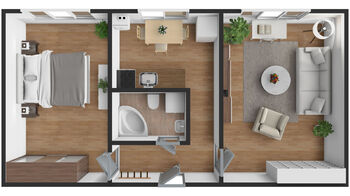 Prodej bytu 2+1 v osobním vlastnictví 49 m², Podbořany