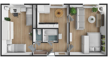 Prodej bytu 2+1 v osobním vlastnictví 50 m², Podbořany