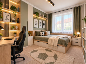 Vizualizace - Prodej bytu 3+1 v osobním vlastnictví 64 m², Podbořany