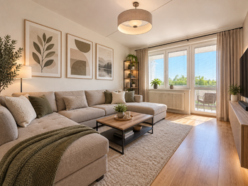 Vizualizace - Prodej bytu 2+1 v osobním vlastnictví 57 m², Podbořany