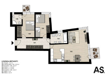 Prodej bytu 3+kk v osobním vlastnictví 88 m², Praha 3 - Žižkov