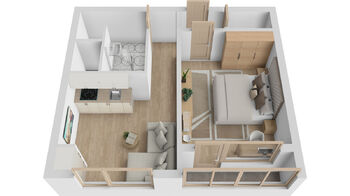Prodej bytu 2+kk v osobním vlastnictví 47 m², Hradec Králové