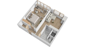 Prodej bytu 2+kk v osobním vlastnictví 47 m², Hradec Králové