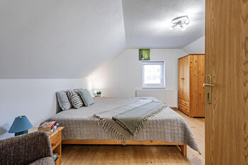 Ložnice v patře. - Pronájem chaty / chalupy 73 m², Rodvínov