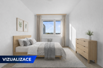Vizualizace - pokoj - Pronájem bytu 1+1 v osobním vlastnictví 41 m², Ústí nad Labem