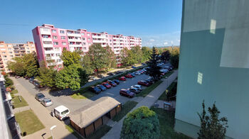 Výhled z balkonu - Pronájem bytu 2+1 v družstevním vlastnictví 56 m², Vyškov