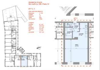 Pronájem bytu 1+kk v osobním vlastnictví 55 m², Praha 10 - Vršovice