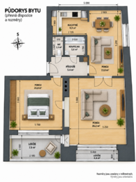 Prodej bytu 2+1 v družstevním vlastnictví 64 m², Hobšovice