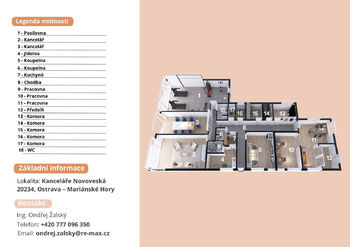 Pronájem kancelářských prostor 250 m², Ostrava