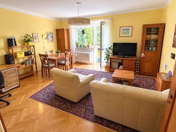 Obývací místnost - Pronájem bytu 3+1 v osobním vlastnictví 67 m², Praha 9 - Klánovice