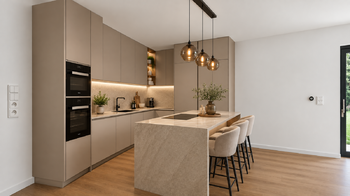 vizualizace kuchyně - Prodej domu 126 m², Ptýrov