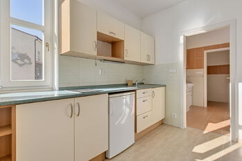 Kuchyně - Prodej bytu 1+1 v osobním vlastnictví 33 m², Praha 6 - Dejvice