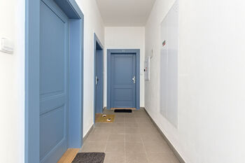 Domovní chodba - Prodej bytu 1+1 v osobním vlastnictví 33 m², Praha 6 - Dejvice