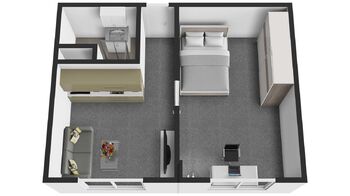 Pronájem bytu 1+1 v osobním vlastnictví 36 m², Děčín
