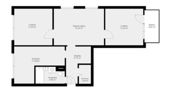 Prodej bytu 3+1 v osobním vlastnictví 67 m², Veselí nad Lužnicí