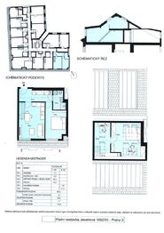 3. Půdorys bytu 3+kk č. 74 - Prodej bytu 3+kk v osobním vlastnictví 72 m², Praha 3 - Žižkov