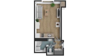 Pronájem bytu 1+kk v osobním vlastnictví 29 m², Praha 4 - Michle