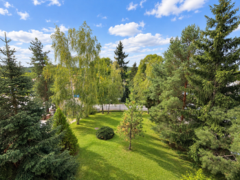 Výhled do zahrady - Prodej bytu 2+kk v osobním vlastnictví 35 m², Kralupy nad Vltavou