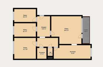 Prodej bytu 4+1 v osobním vlastnictví 85 m², Brno