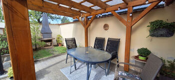 Posezení a krb - Prodej domu 92 m², Moravské Málkovice