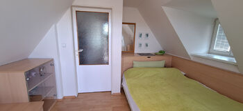Ložnice v 1. patře - Prodej domu 92 m², Moravské Málkovice