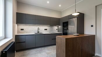 vizualizace - návrh kuchyňské linky v přízemí - Prodej domu 157 m², Jílové u Prahy