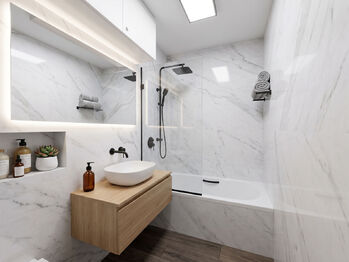 VIZUALIZACE - Prodej bytu 1+kk v družstevním vlastnictví 24 m², Praha 10 - Záběhlice