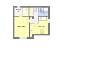 Půdorys 1.NP - Pronájem bytu 5+kk v osobním vlastnictví 199 m², Říčany