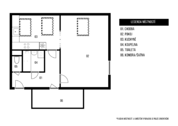 Pronájem bytu 1+1 v osobním vlastnictví 50 m², Nupaky