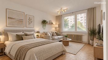 vizualizace - Prodej bytu 1+1 v osobním vlastnictví 31 m², Třebíč