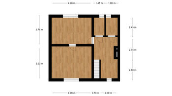 půdorys 1. N.P - Prodej domu 450 m², Slavětín nad Metují