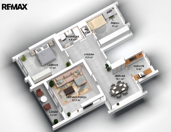 Prodej bytu 3+kk v osobním vlastnictví 93 m², Praha 9 - Újezd nad Lesy