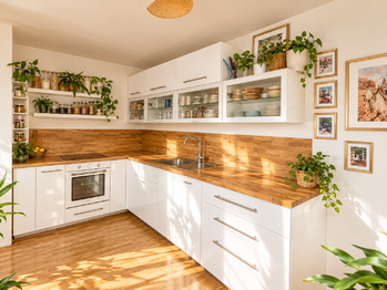 Kuchyňský kout - Pronájem bytu 4+kk v osobním vlastnictví 134 m², Praha 3 - Žižkov