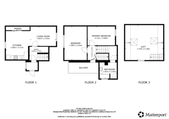 Půdorys - Prodej domu 109 m², Benešov nad Ploučnicí