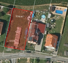 Prodej pozemku 774 m², Přibyslavice