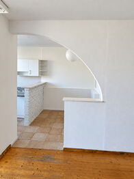 Jídelna - Pronájem bytu 2+kk v osobním vlastnictví 63 m², Praha 8 - Kobylisy