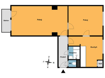 Prodej bytu 2+1 v osobním vlastnictví 50 m², Praha 9 - Hloubětín