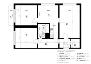Prodej bytu 3+1 v osobním vlastnictví 73 m², Praha 4 - Michle