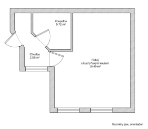 Prodej bytu 1+kk v osobním vlastnictví 33 m², Brno