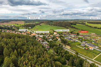 Prodej pozemku 1183 m², Obory