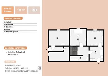 +420 721 415 122|Lucie Krechterová|lucie.krechterova@remax.cz - Prodej domu 288 m², Orlová