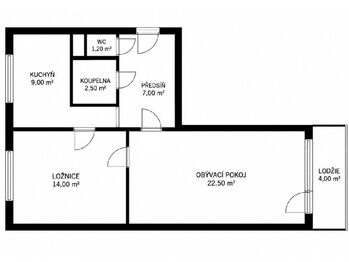 Prodej bytu 2+1 v osobním vlastnictví 60 m², Praha 10 - Záběhlice
